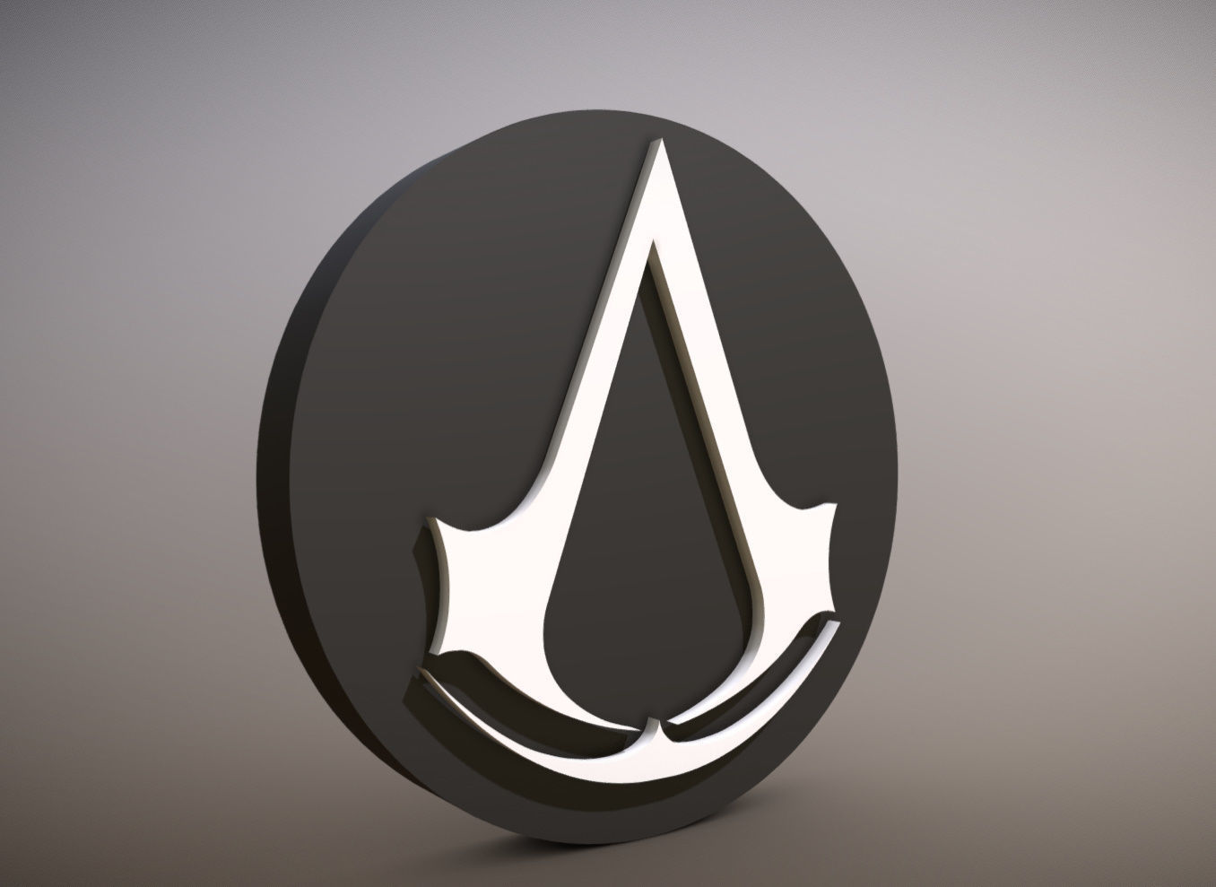 ASSASSINS CREED LOGO 3D print model_2