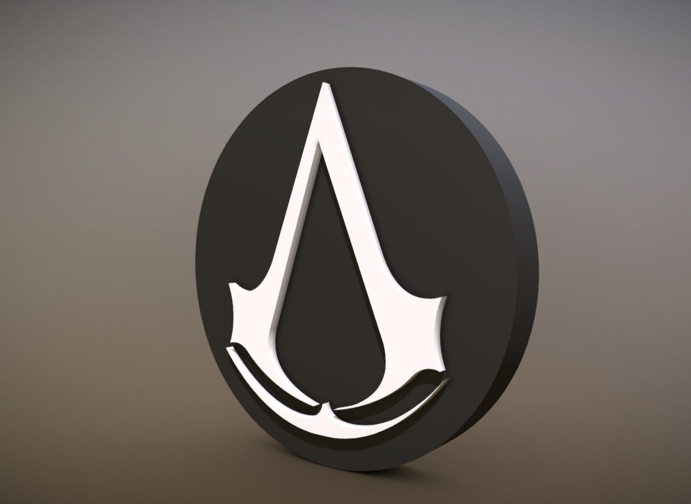 ASSASSINS CREED LOGO 3D model 3D printable | CGTrader