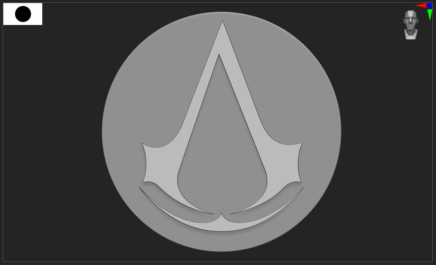 ASSASSINS CREED LOGO 3D print model_6
