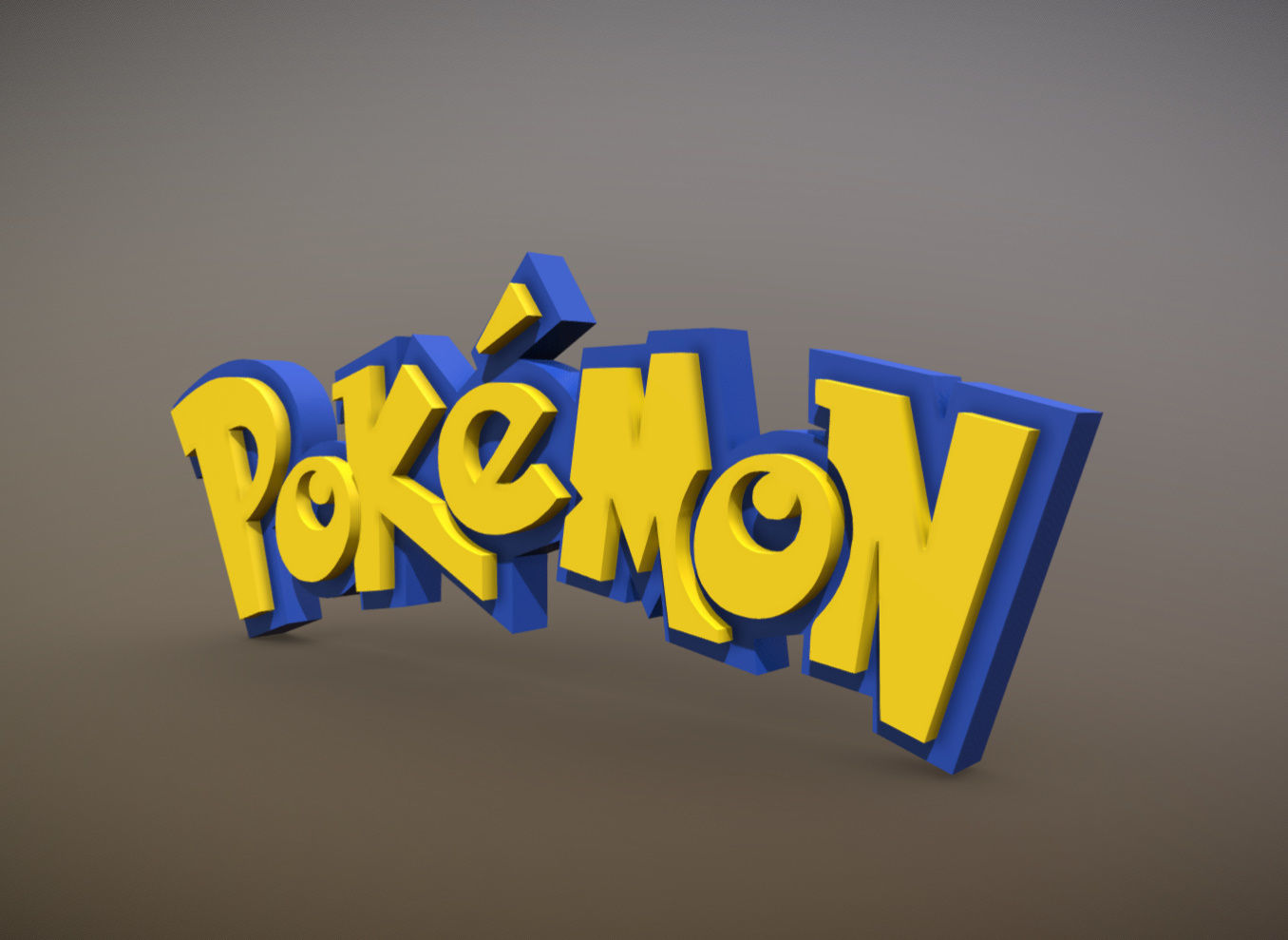 POKEMON LOGO 3D print model_2