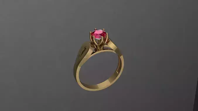 Diamond Ladies Gold Ring