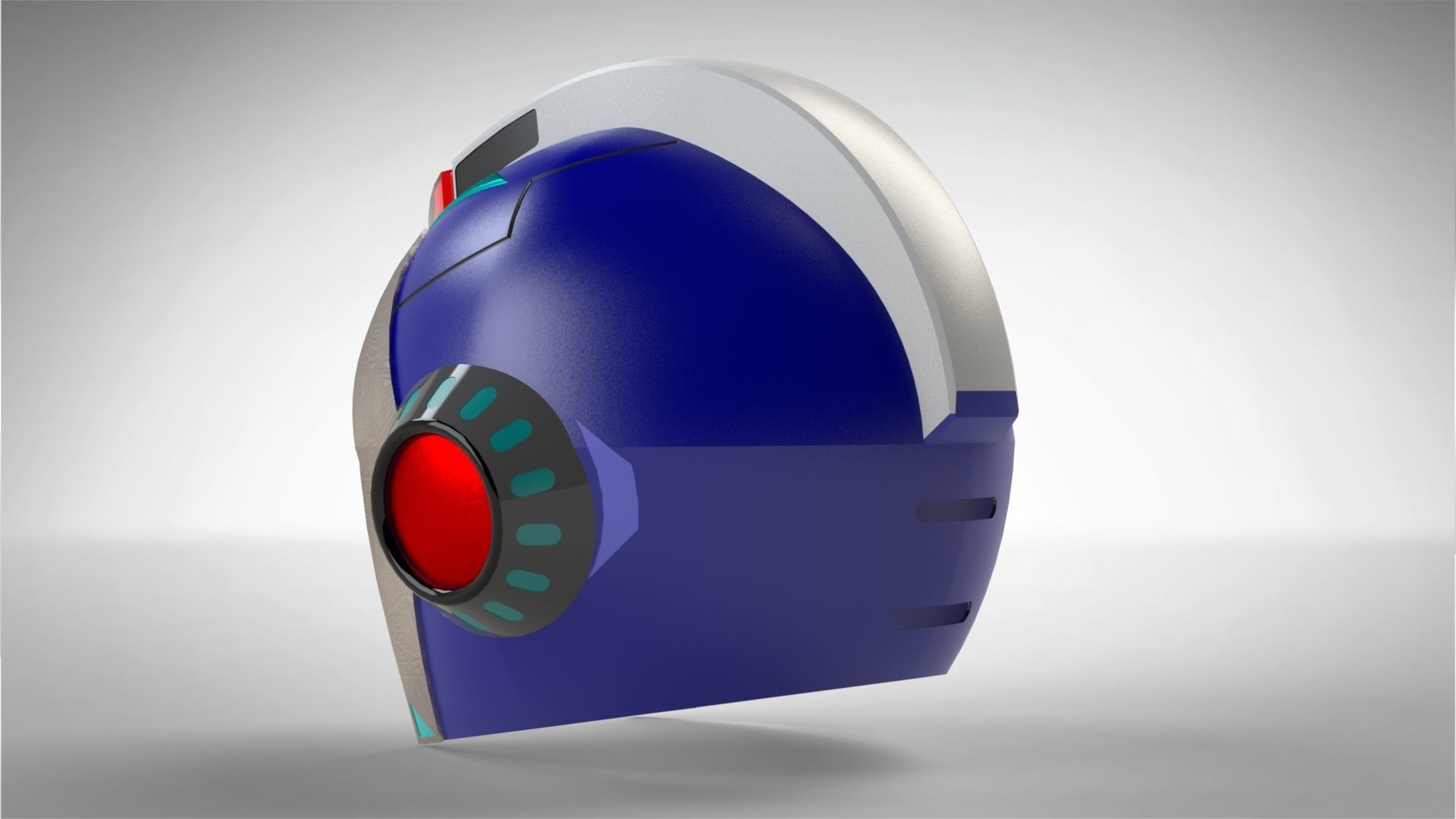 Casco Megaman X 3D print model_5