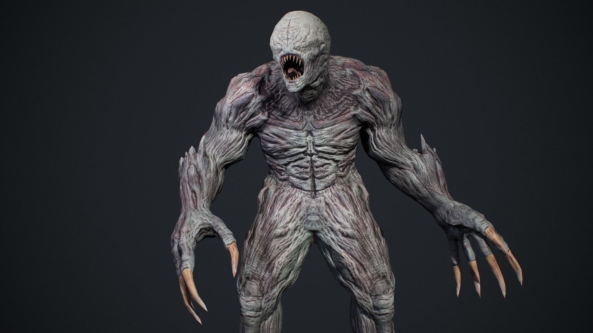 Monster 4 Low-poly 3D model_17