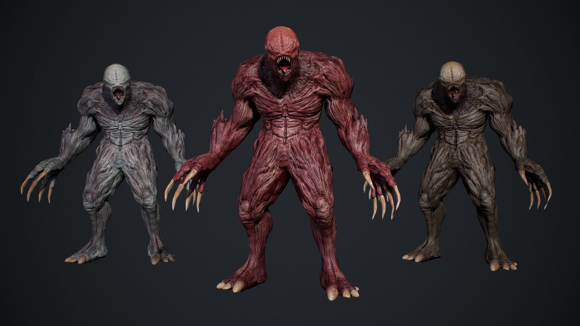 Monster 4 Low-poly 3D model_6