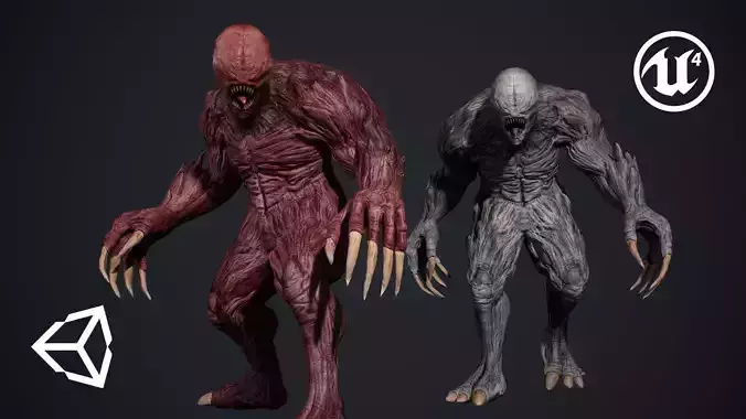 Monster 4 Low-poly 3D model