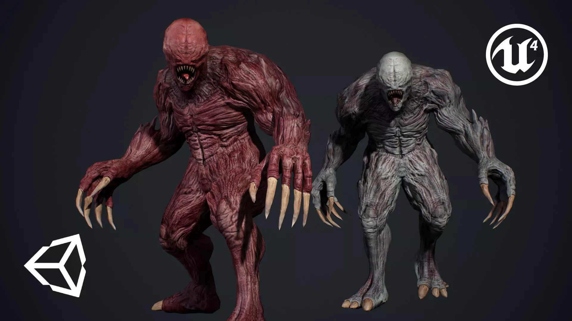 Monster 4 Low-poly 3D model_0