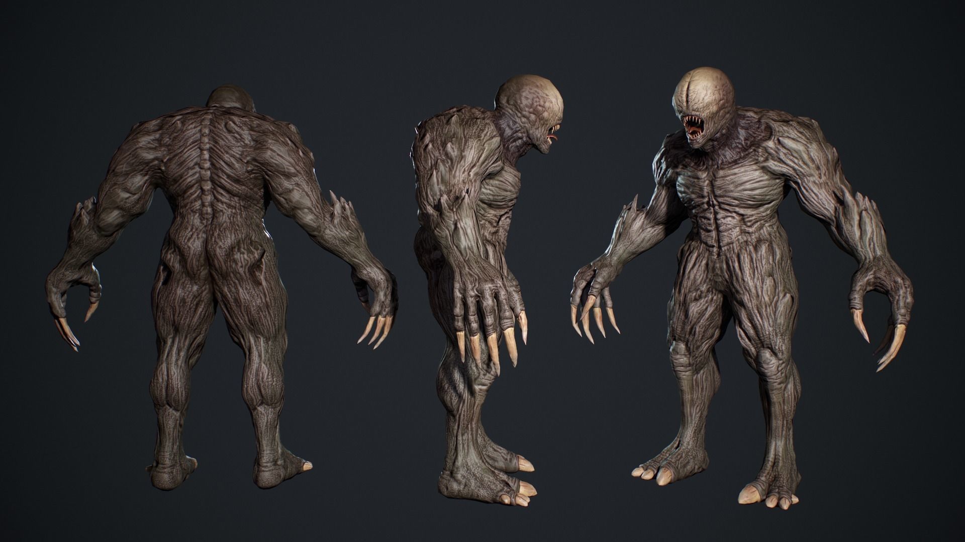 Monster 4 Low-poly 3D model_8