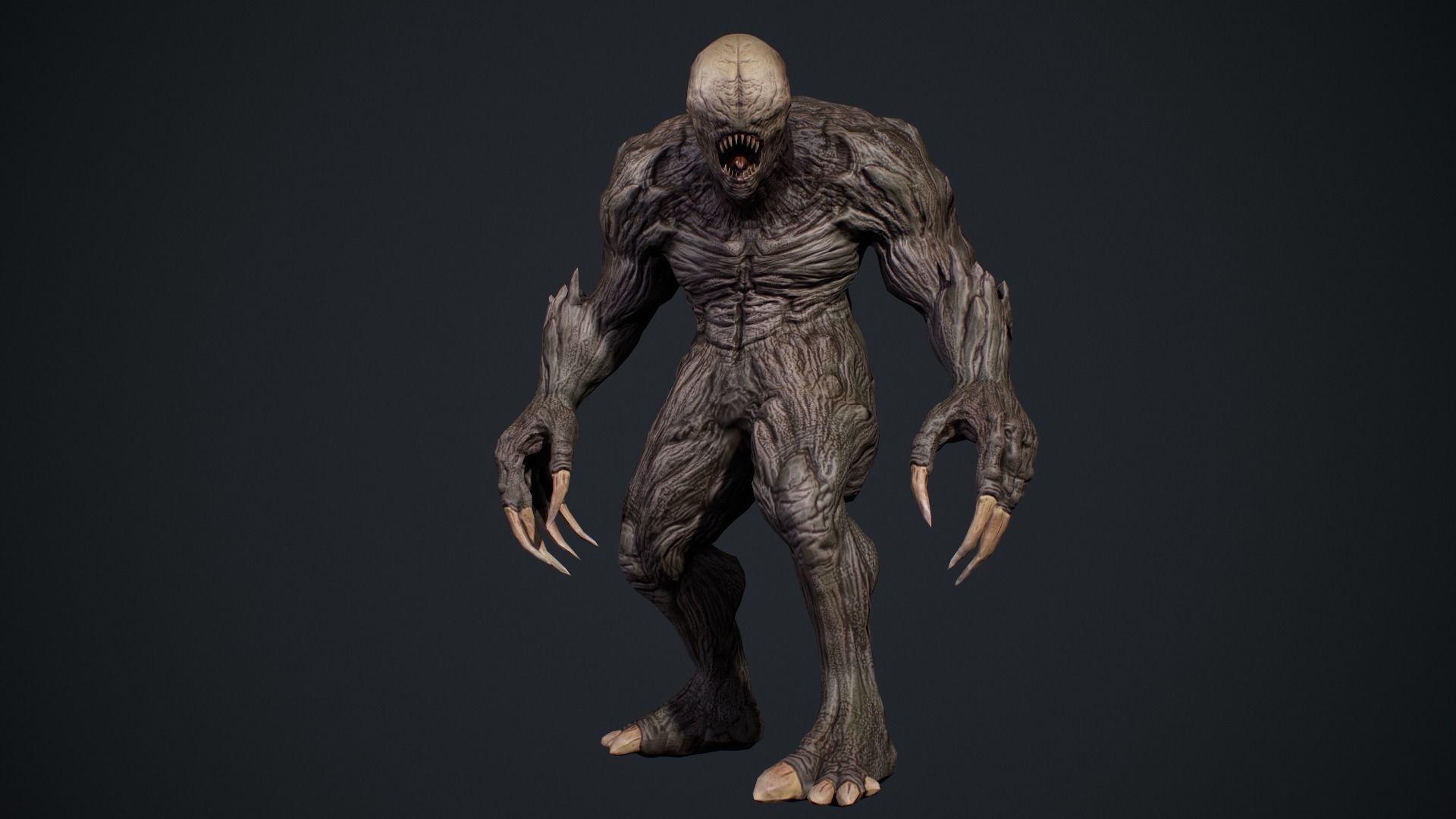 Monster 4 Low-poly 3D model_11