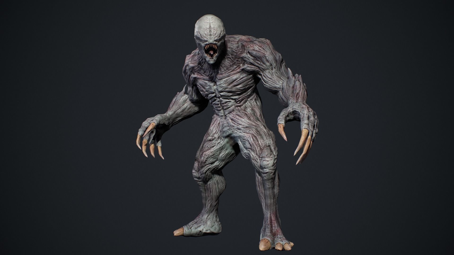 Monster 4 Low-poly 3D model_19