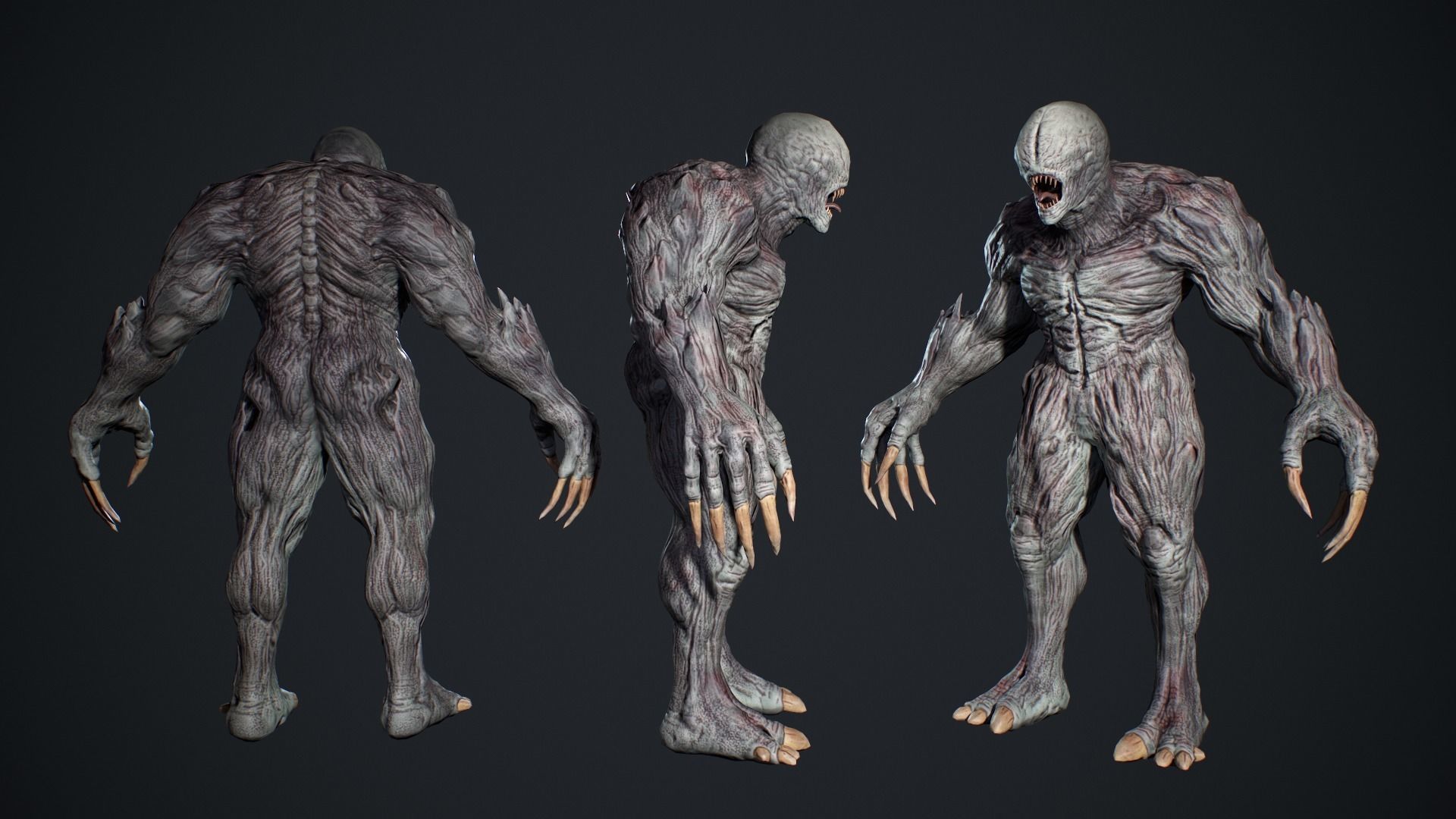 Monster 4 Low-poly 3D model_9