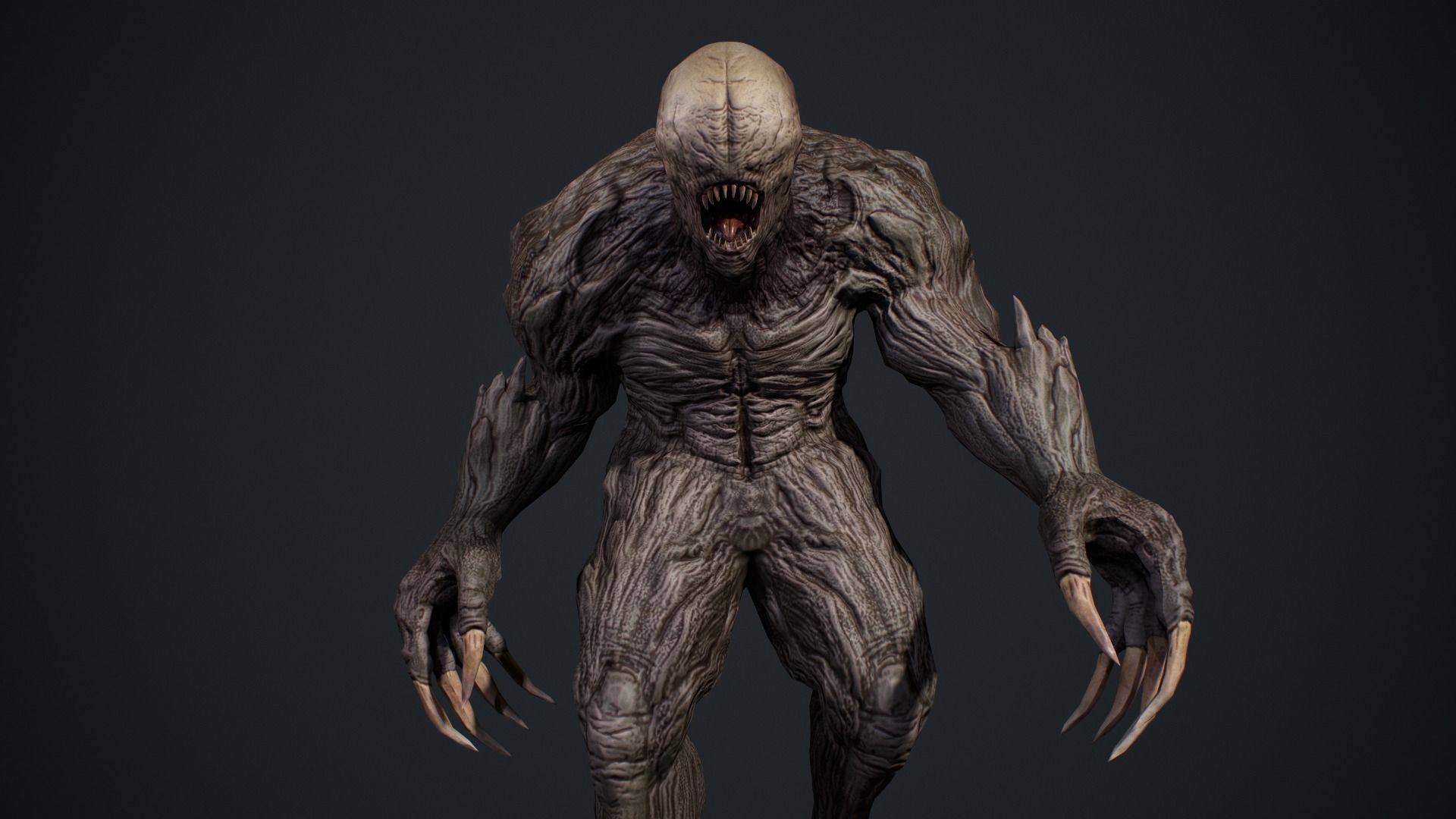 Monster 4 Low-poly 3D model_12