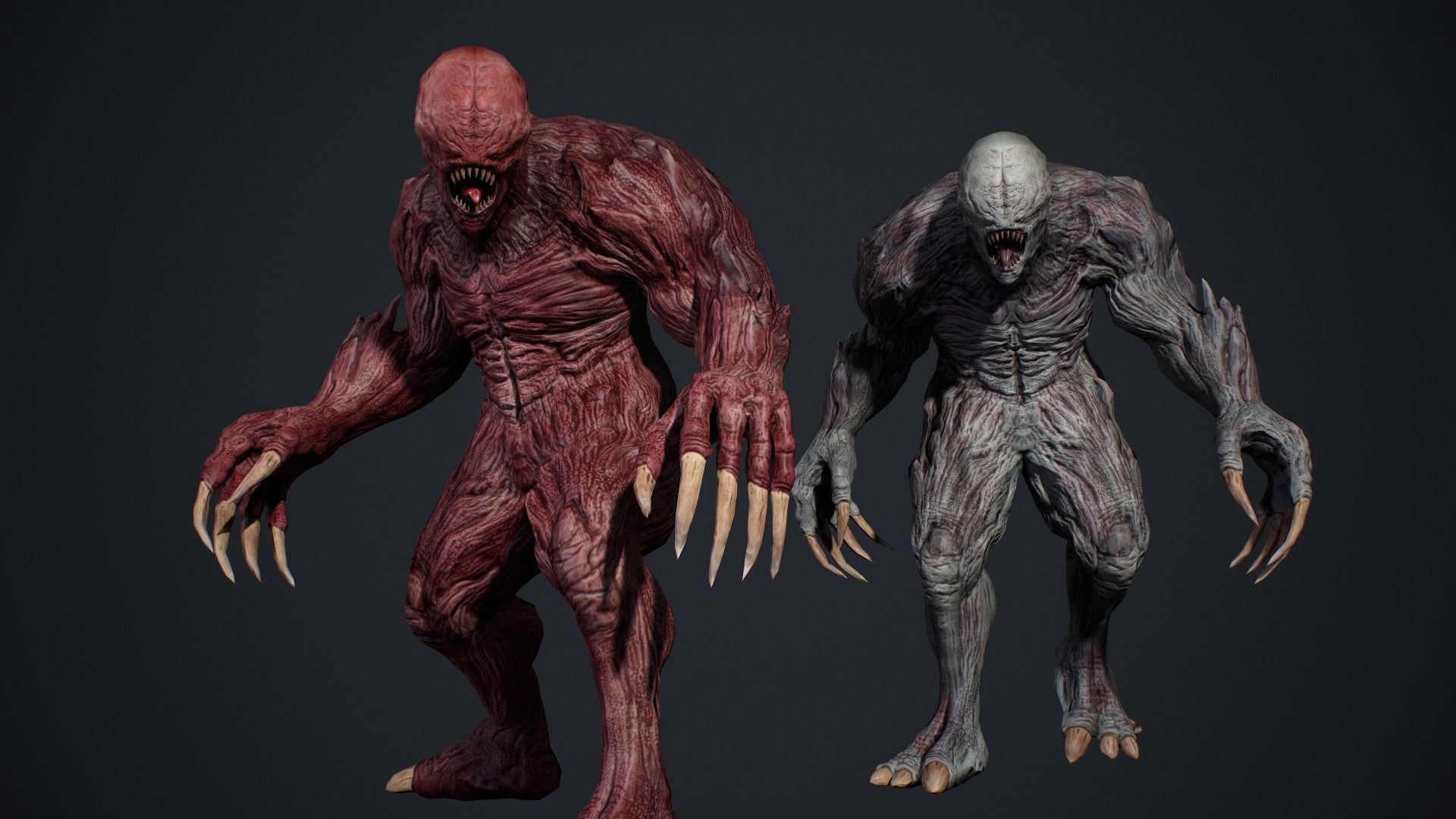 Monster 4 Low-poly 3D model_5