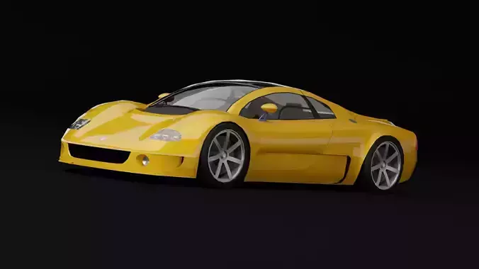 Volkswagen W12 Syncro Free low-poly 3D model