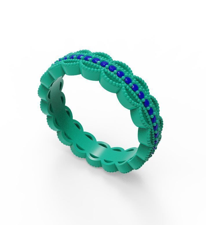 Wedding ring 3D print model_2