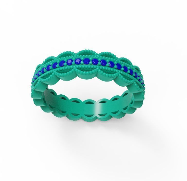 Wedding ring 3D print model_1