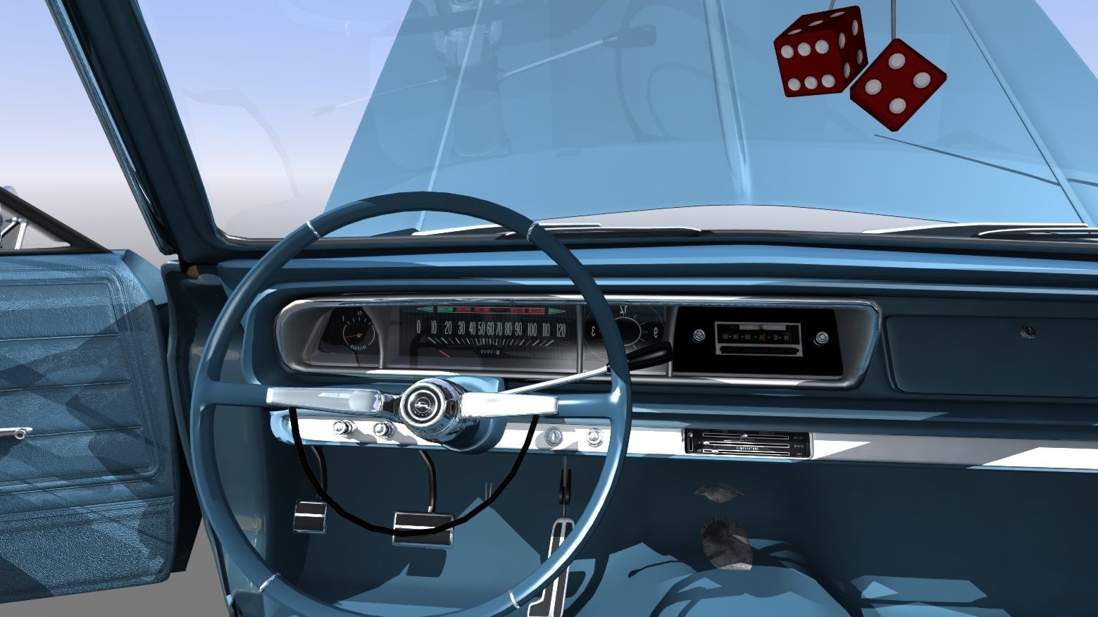 1966 Chevy Impala 3D model_18