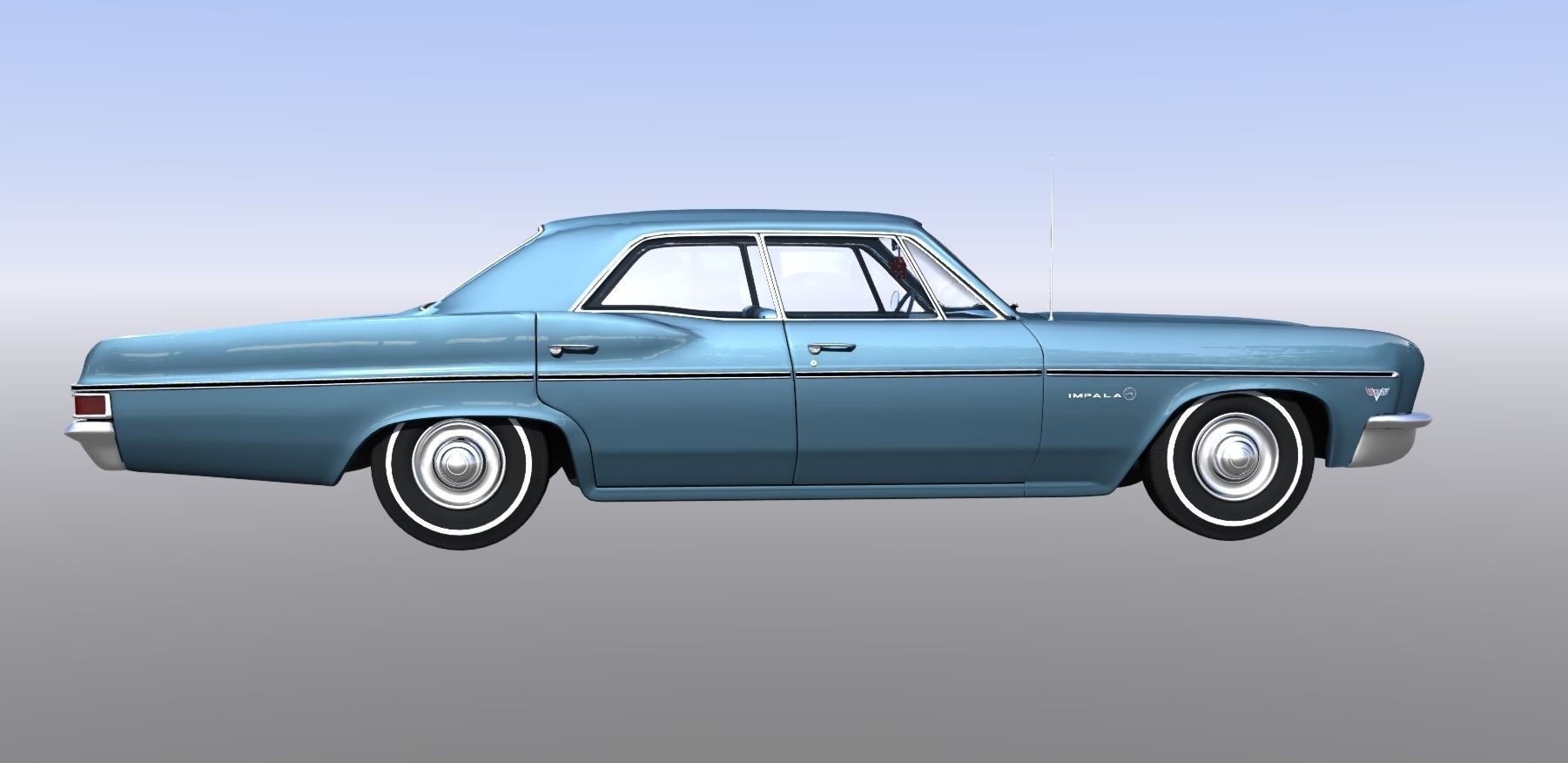 1966 Chevy Impala 3D model_4