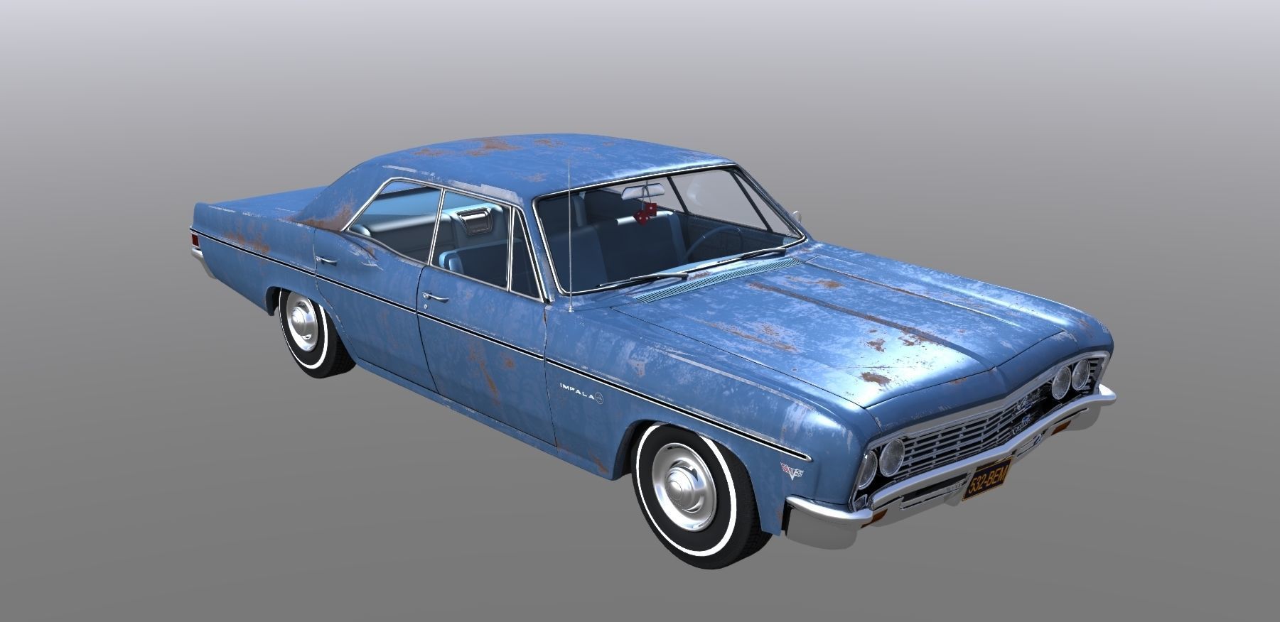 1966 Chevy Impala 3D model_24