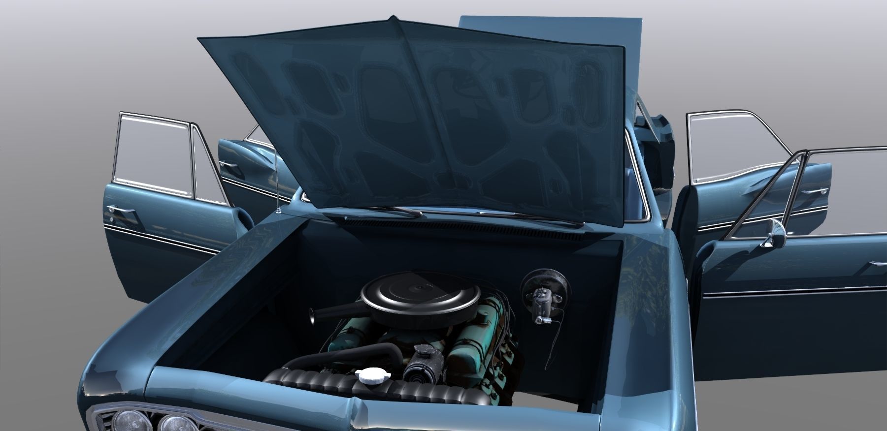 1966 Chevy Impala 3D model_13