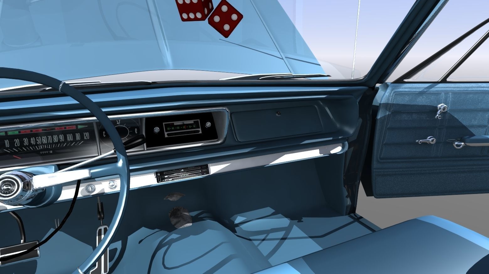 1966 Chevy Impala 3D model_19