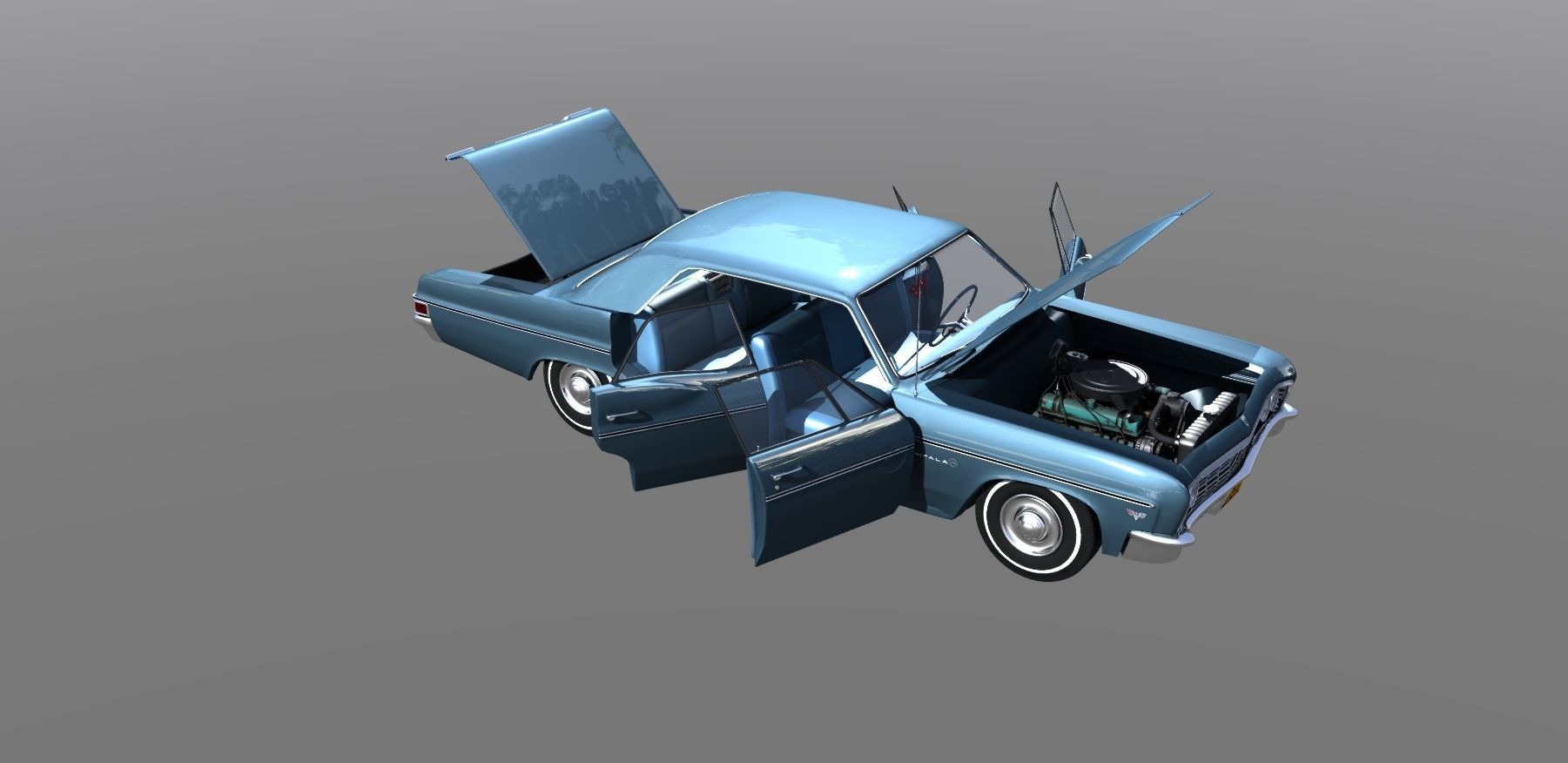 1966 Chevy Impala 3D model_14