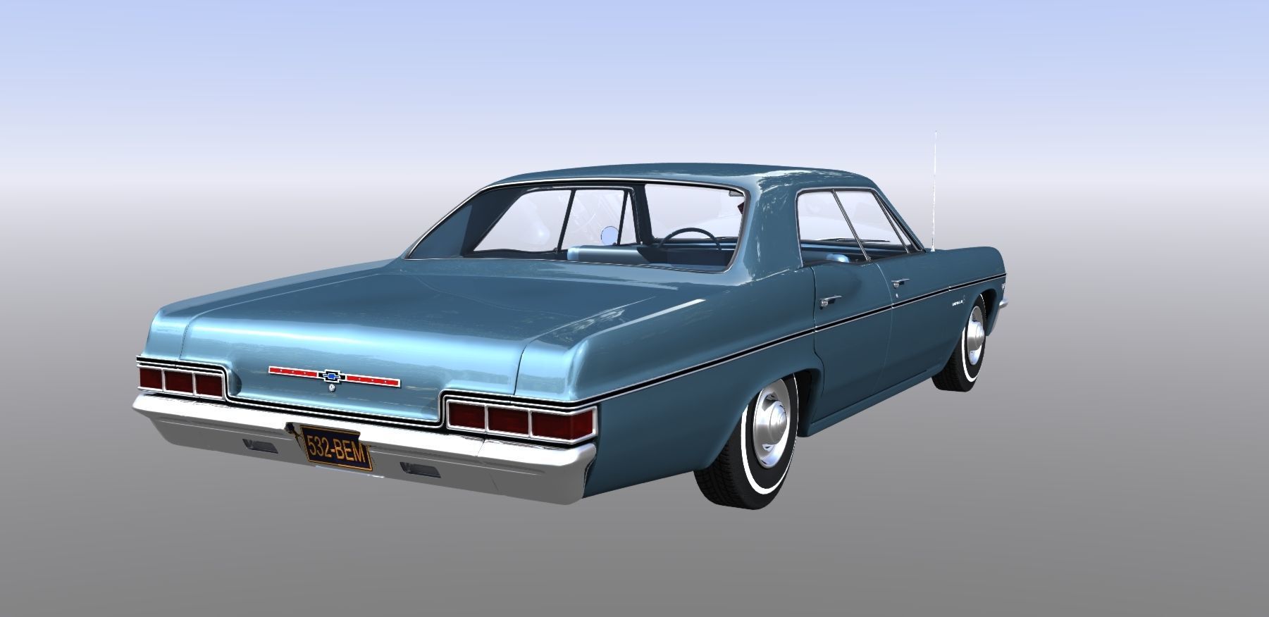 1966 Chevy Impala 3D model_6