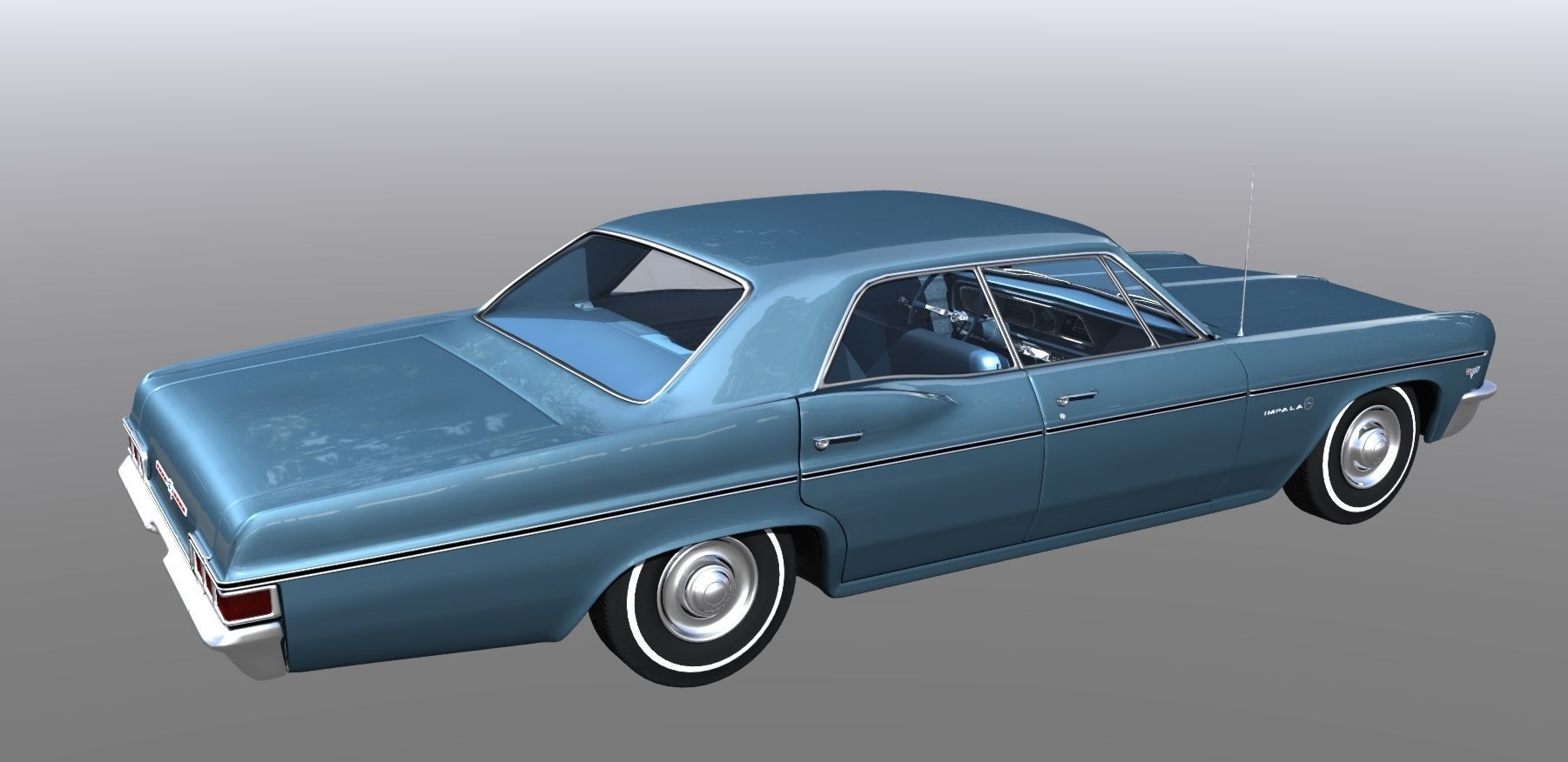 1966 Chevy Impala 3D model_5