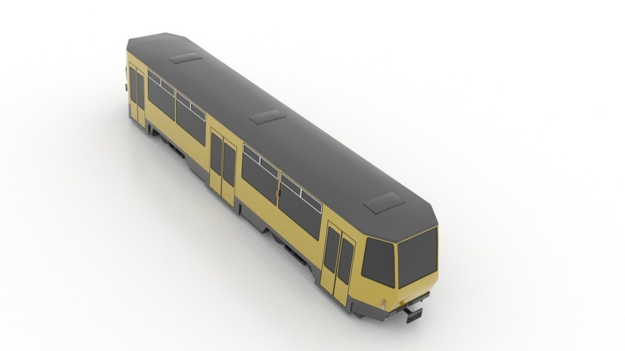 Tatra B6A2M Low Low-poly 3D model_8