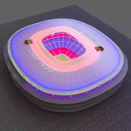 Stadium New Camp Nou Low-poly 3D model