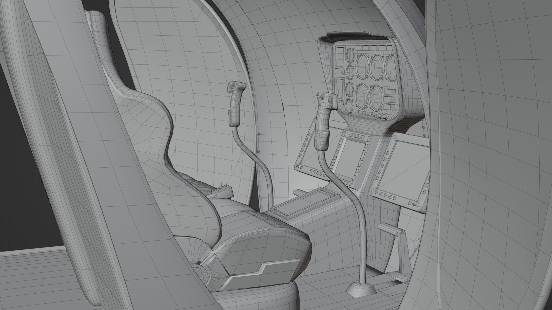 MH-6 Little Bird Helicopter 3D model_33