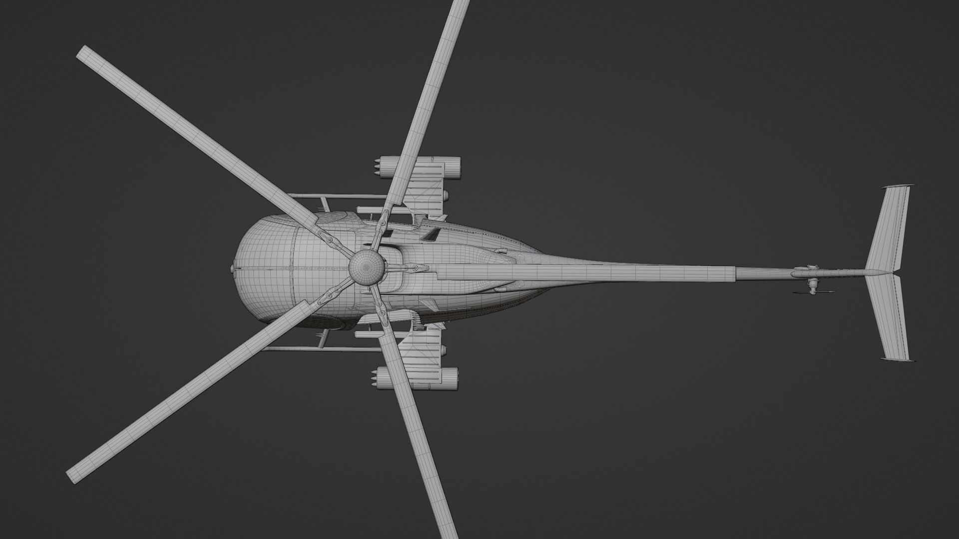 MH-6 Little Bird Helicopter 3D model_26