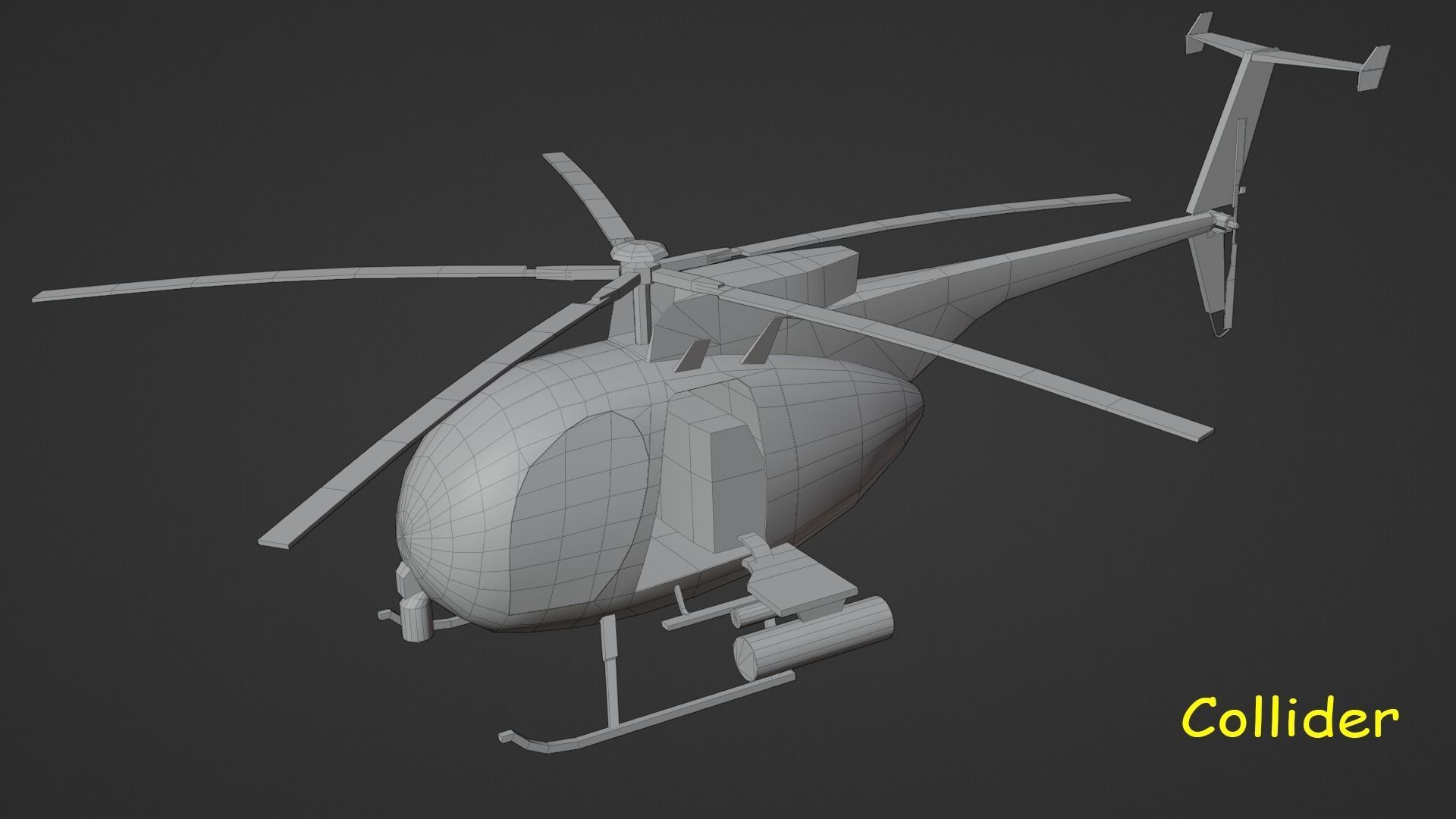 MH-6 Little Bird Helicopter 3D model_35