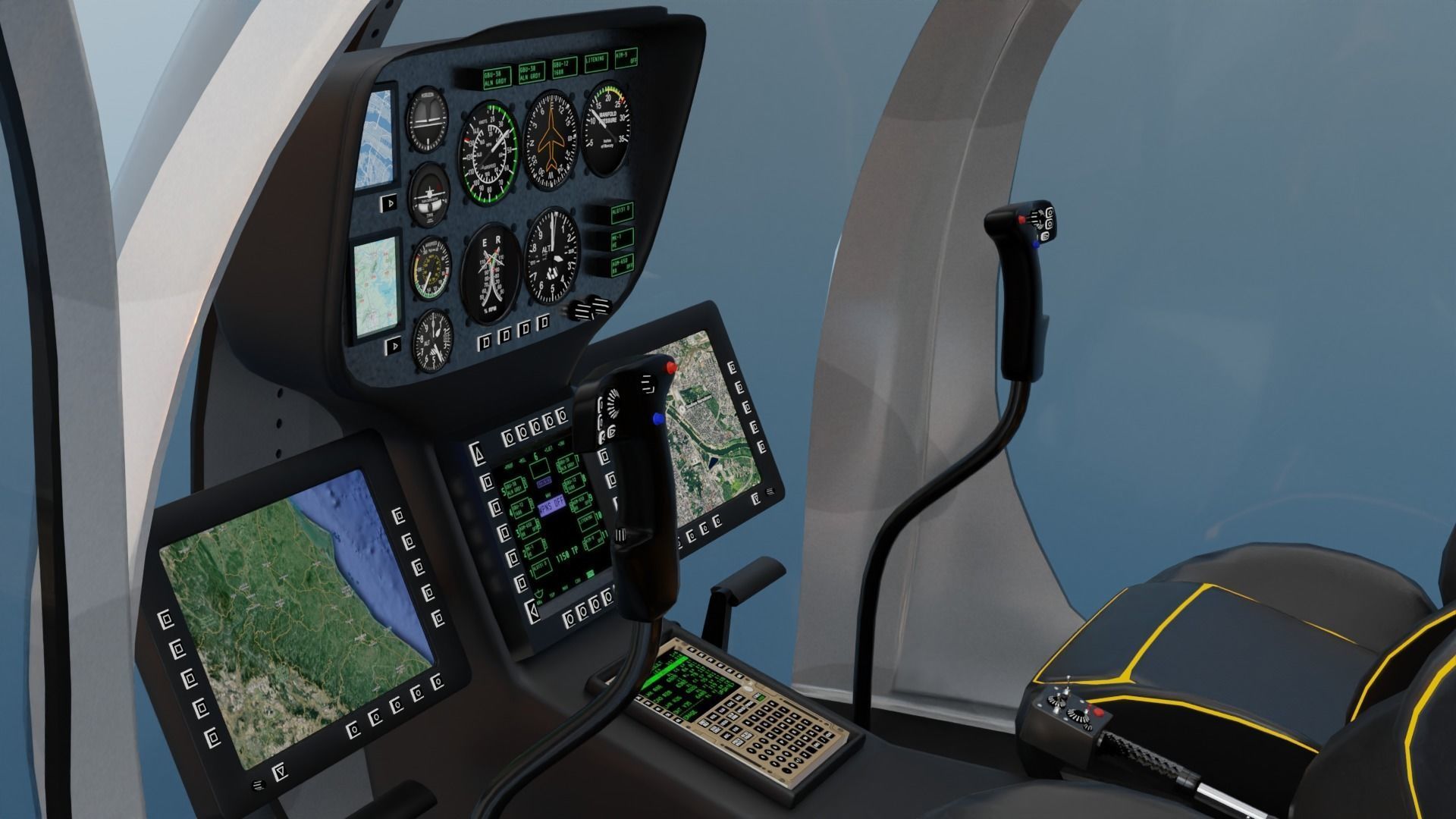 MH-6 Little Bird Helicopter 3D model_20