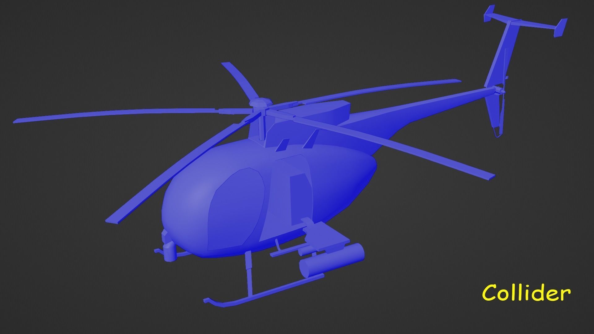MH-6 Little Bird Helicopter 3D model_36