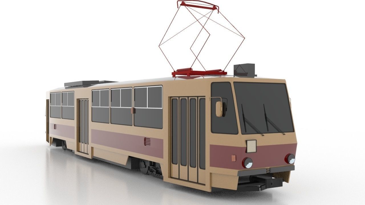 3D model Tatra T5B6 Low VR / AR / lowpoly CGTrader