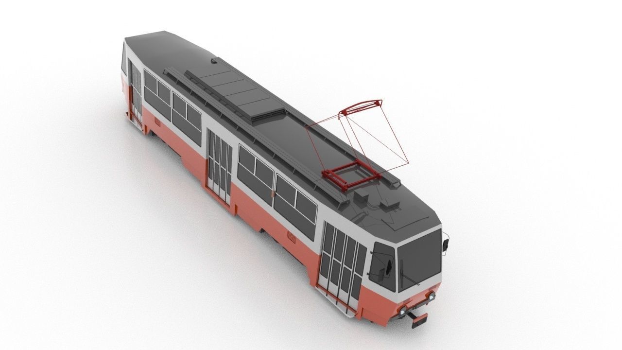3D model Tatra T5C5 Low VR / AR / lowpoly CGTrader