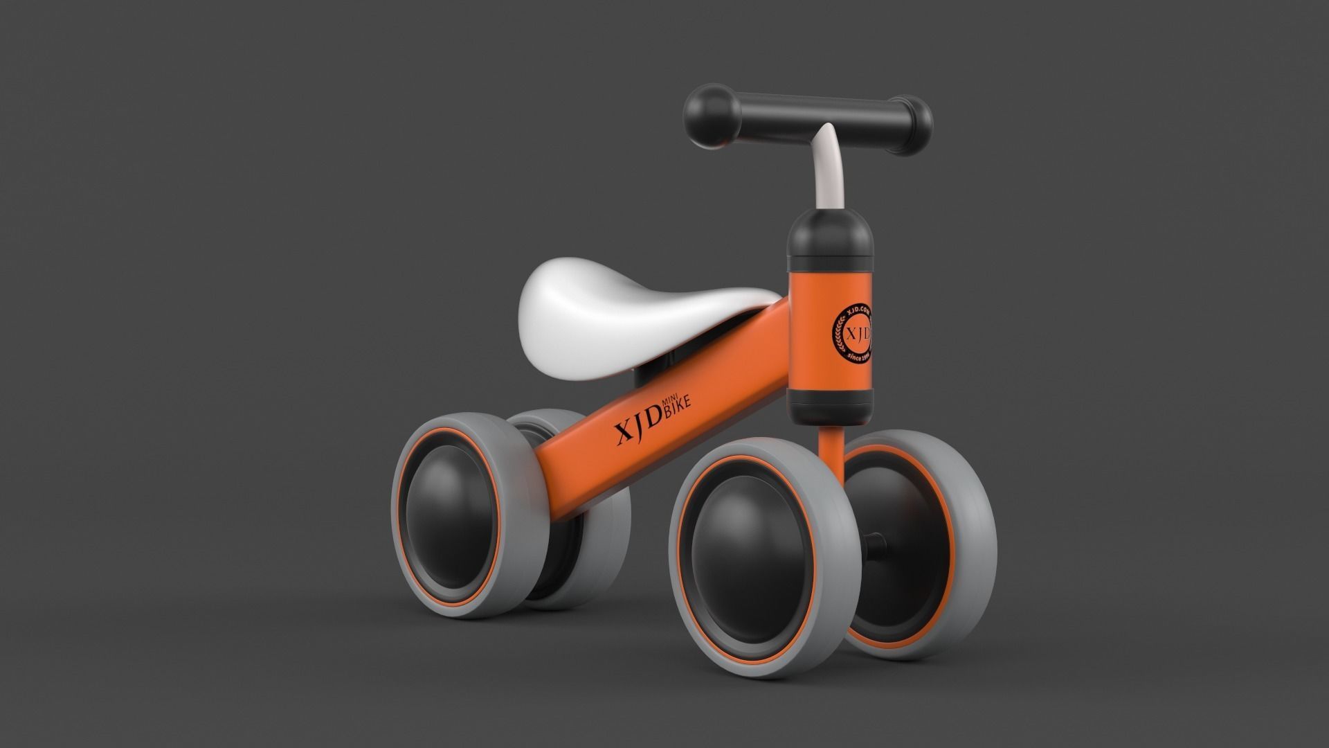 Baby Balance Bike 3D model_3