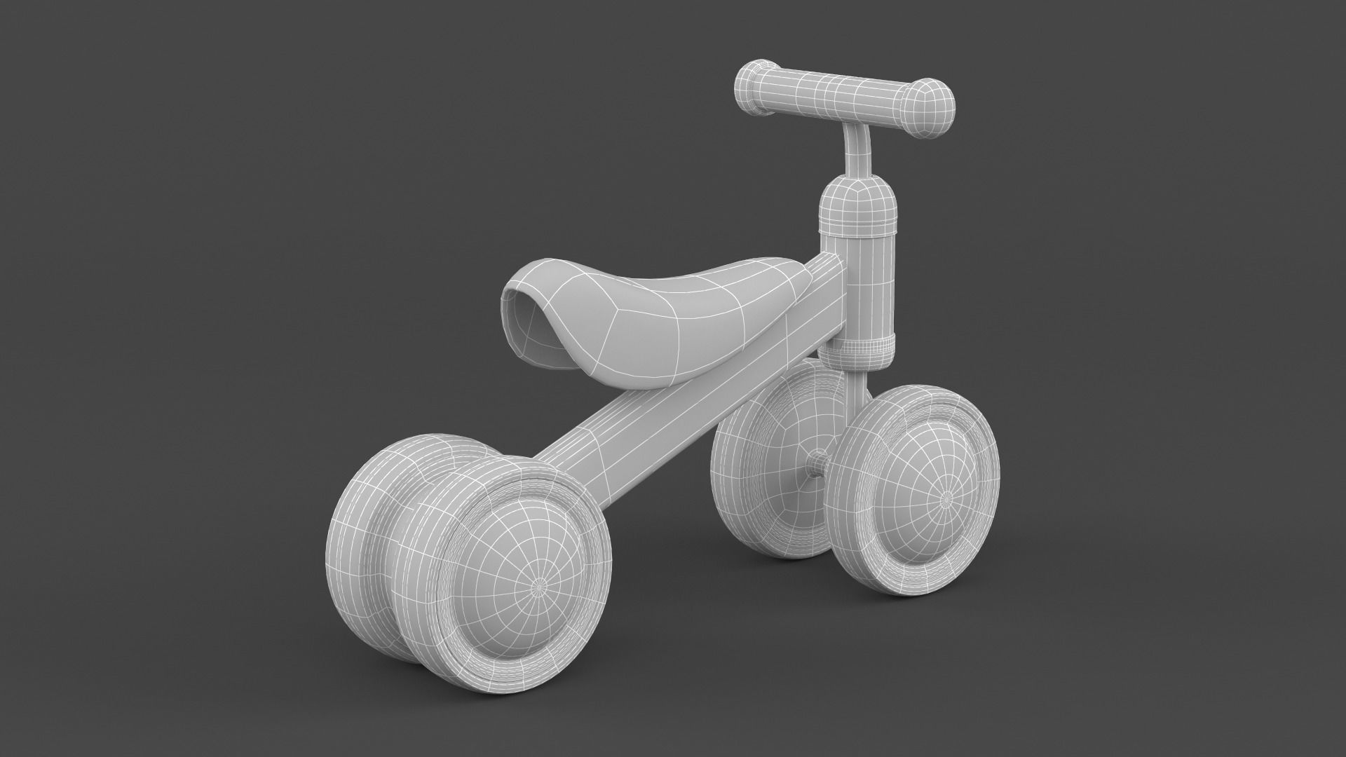 Baby Balance Bike 3D model_8
