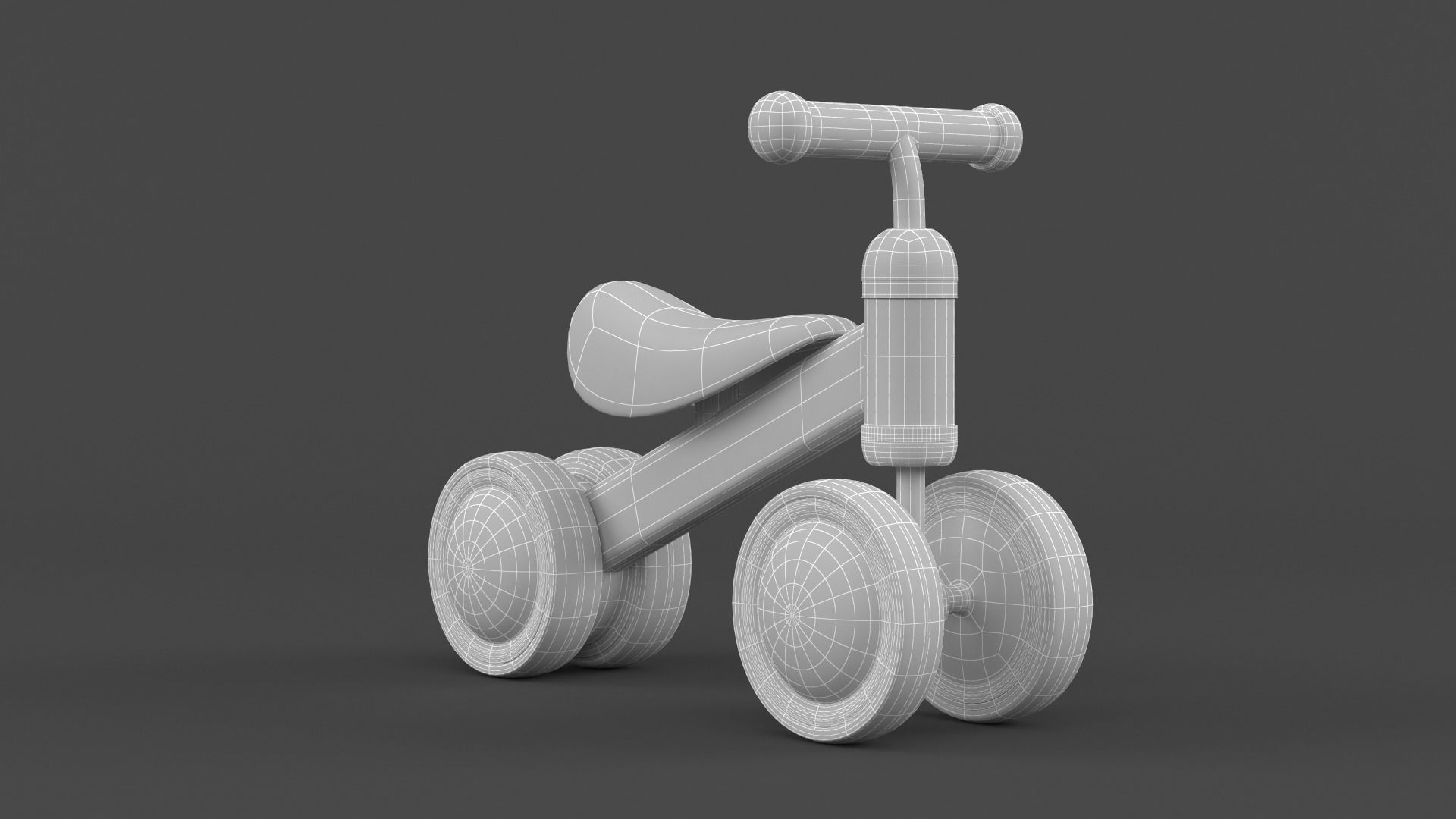 Baby Balance Bike 3D model_10