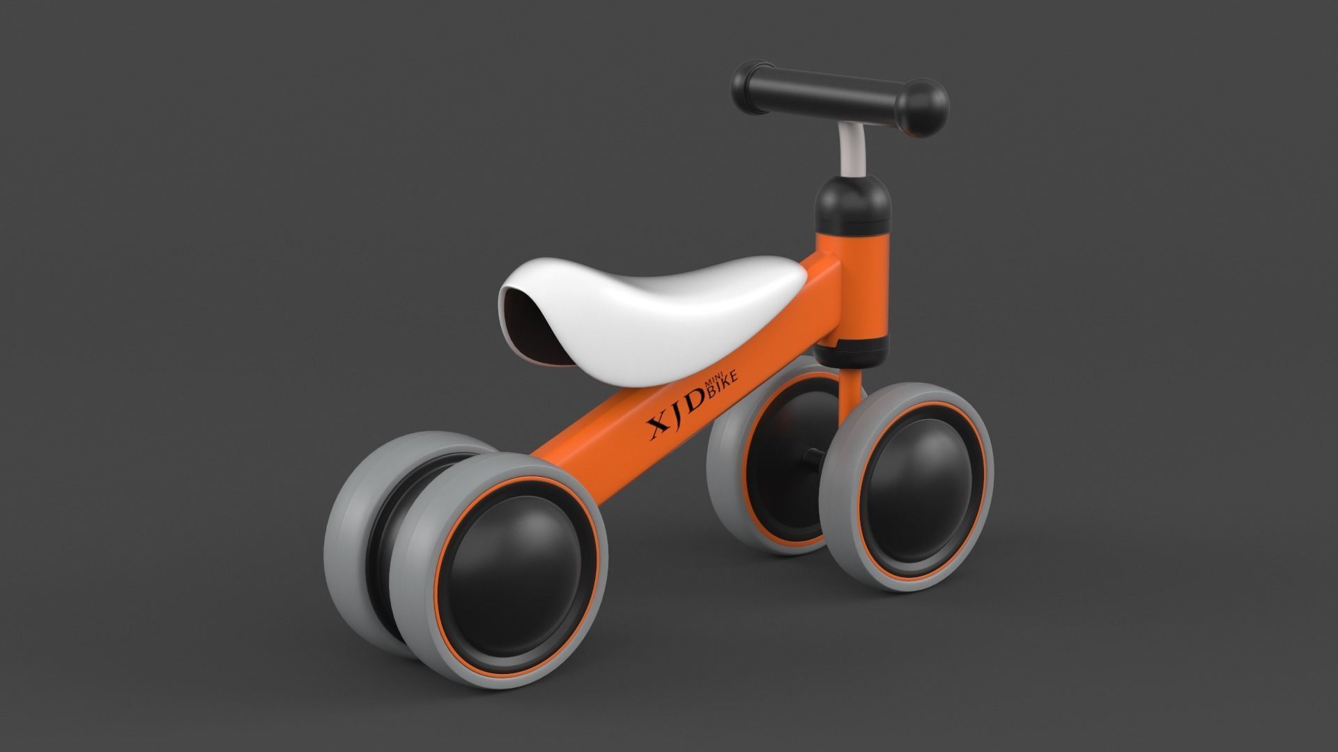 Baby Balance Bike 3D model_2