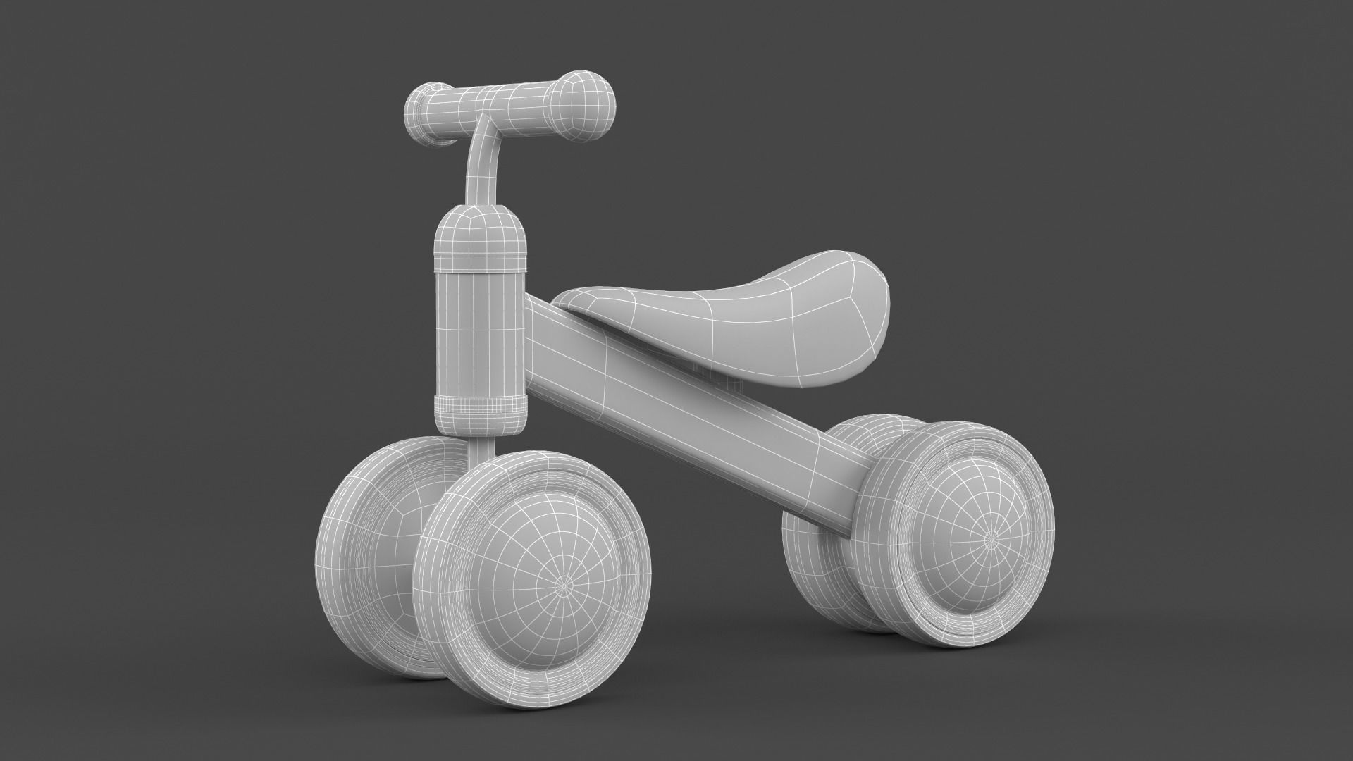 Baby Balance Bike 3D model_6