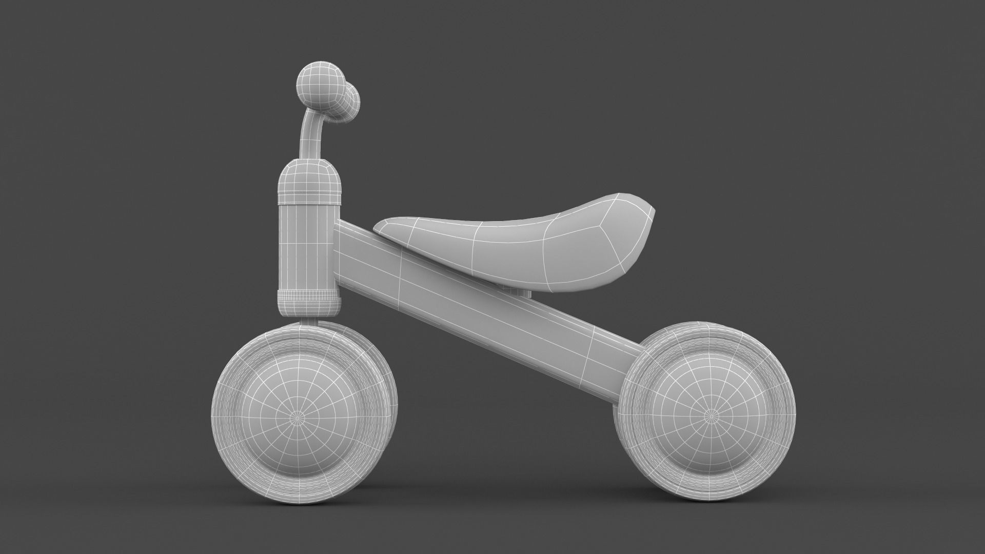 Baby Balance Bike 3D model_9