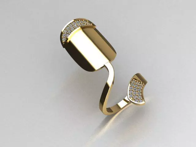 nail ring 3D print model