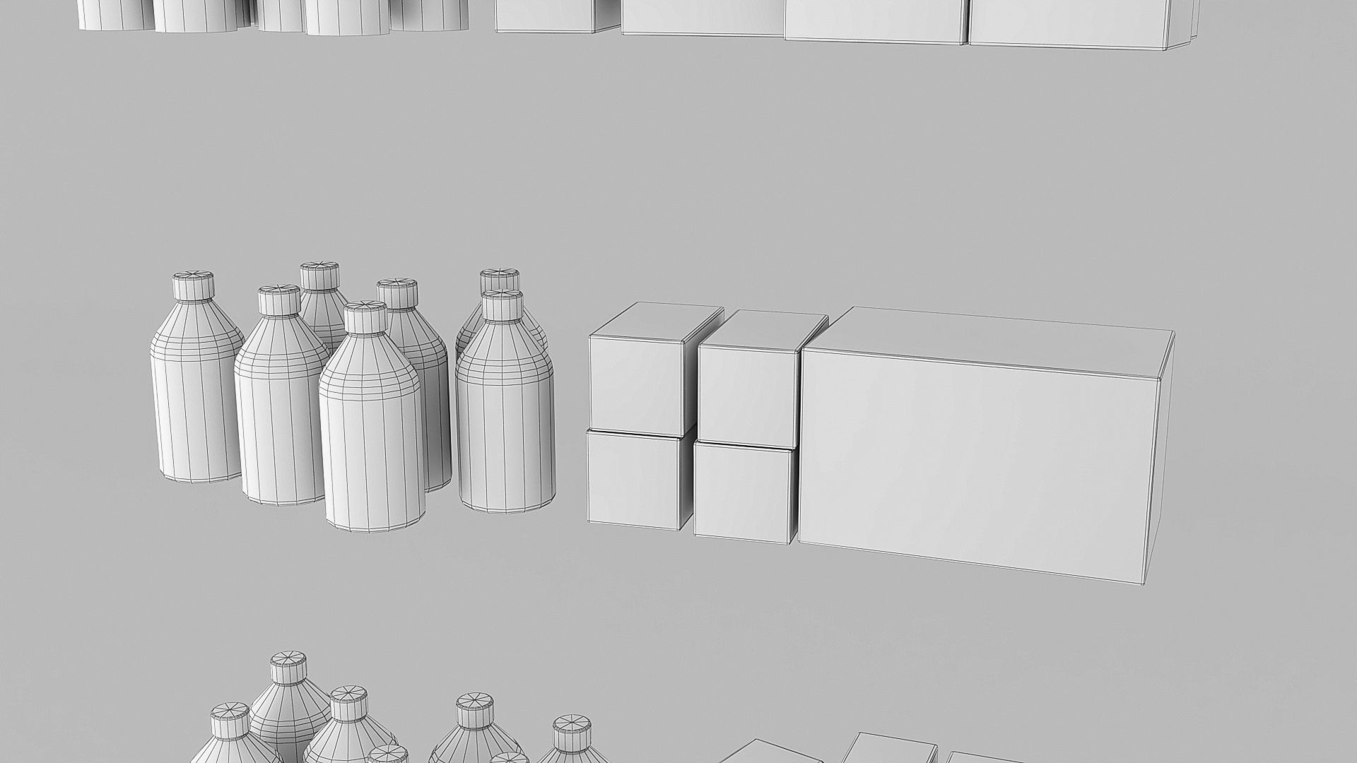 Medicines hospital cupboard Low-poly 3D model_11