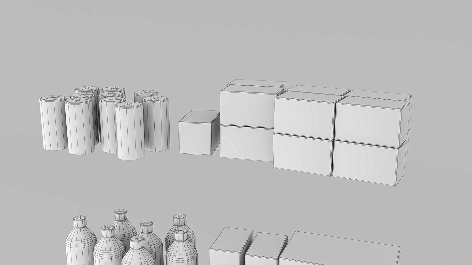 Medicines hospital cupboard Low-poly 3D model_9