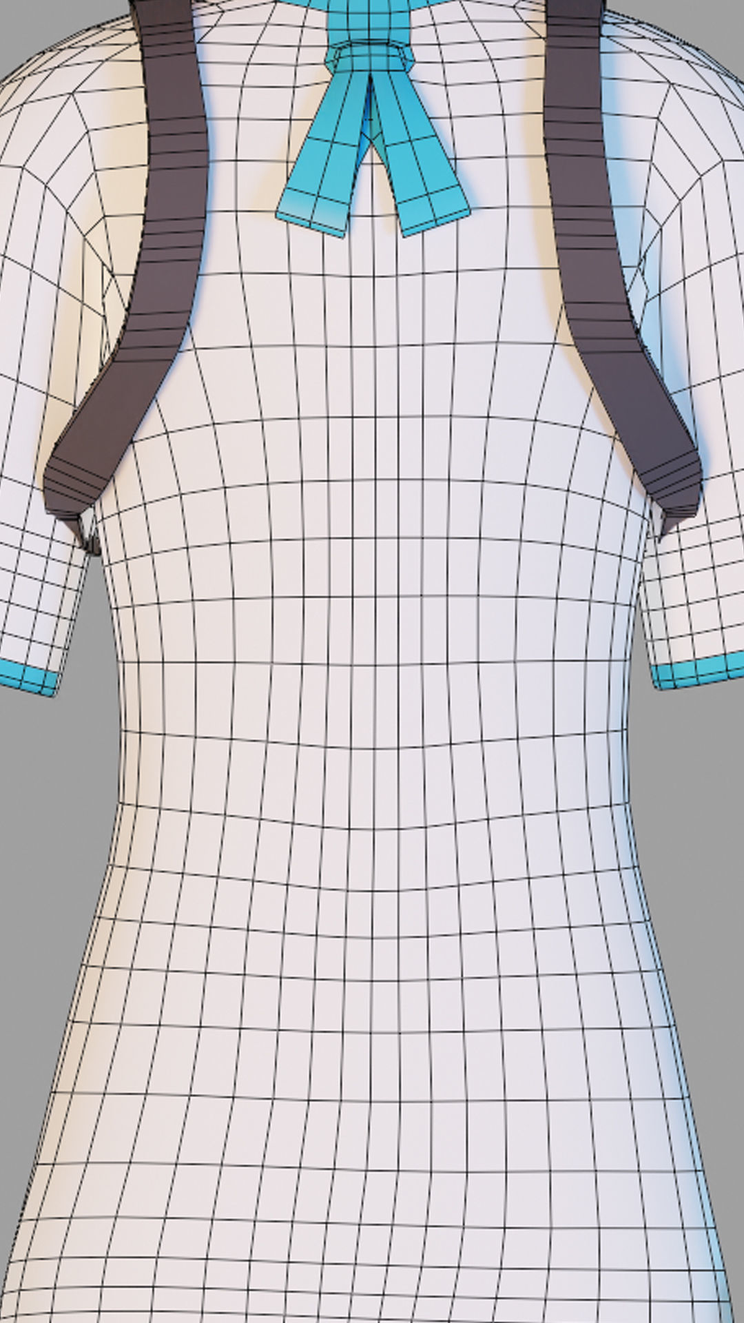 Godot Unofficial Mascot Sophia Low-poly 3D model_2