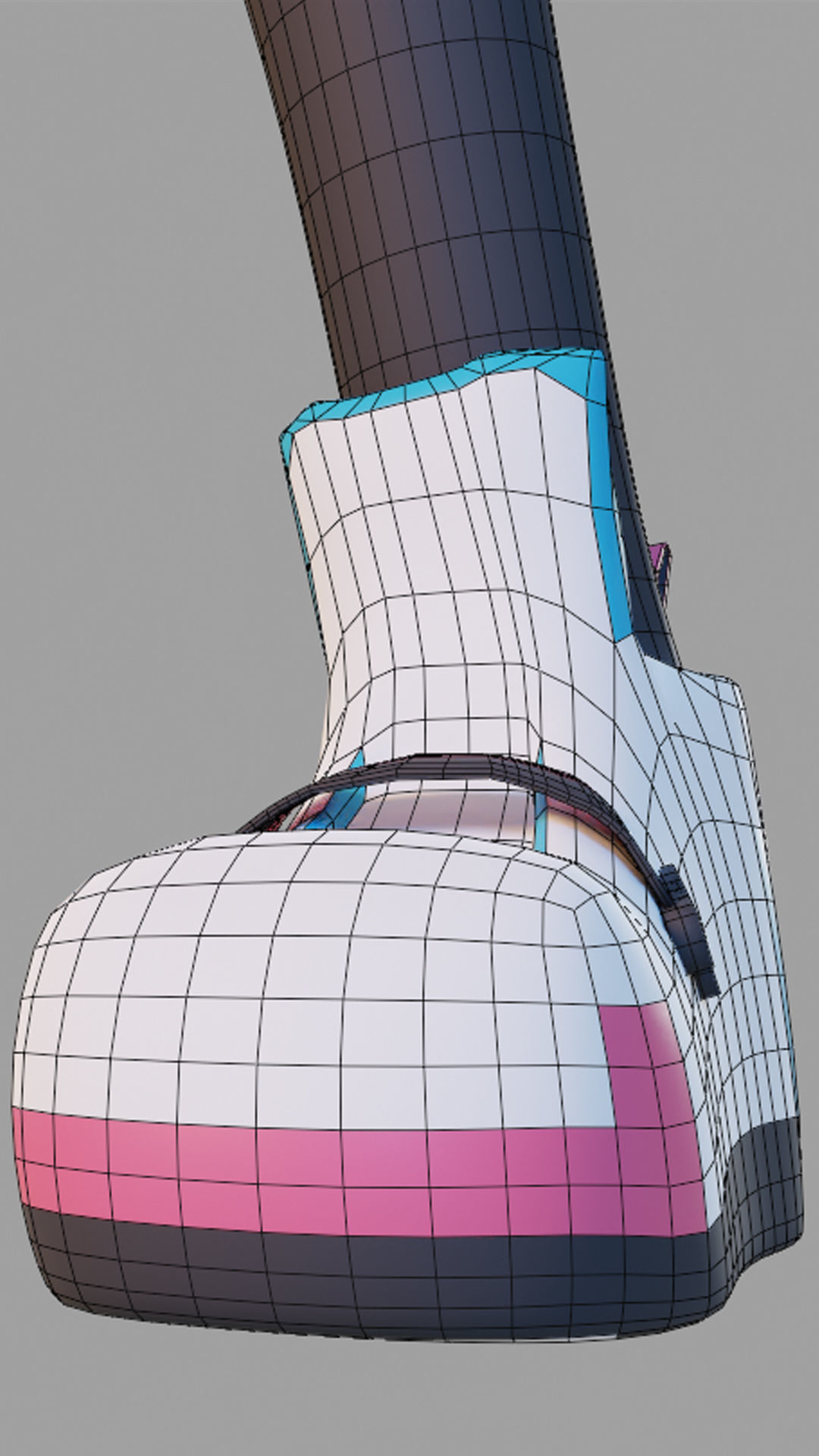 Godot Unofficial Mascot Sophia Low-poly 3D model_14