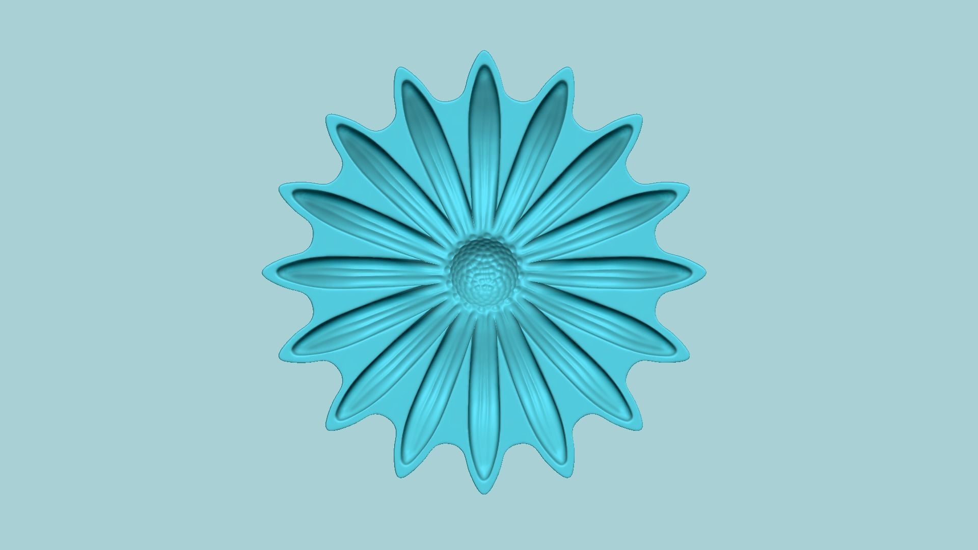 Black Eyed Susan Flower - Molding Artificial EVA Craft 3D print model_3