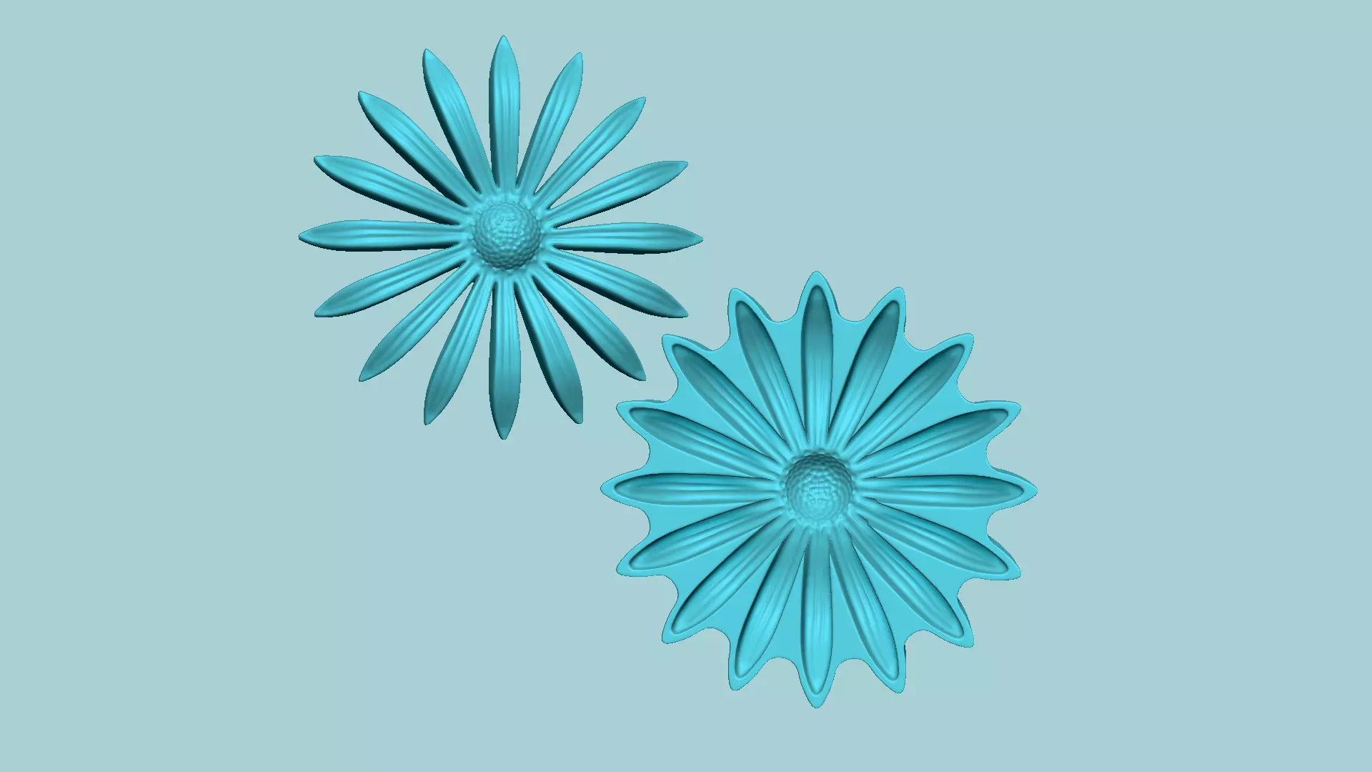 Black Eyed Susan Flower - Molding Artificial EVA Craft 3D print model_0