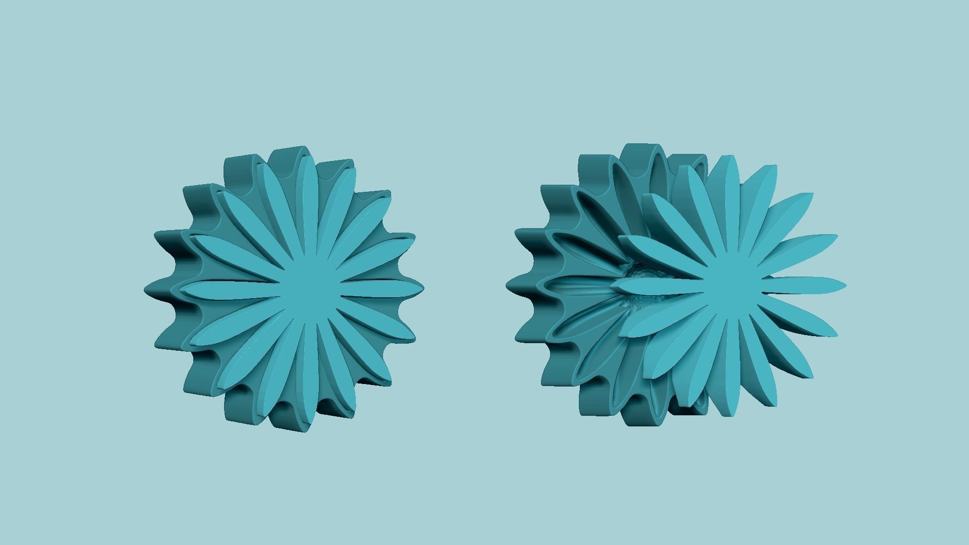 Black Eyed Susan Flower - Molding Artificial EVA Craft 3D print model_7